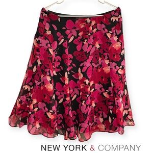 New York & Company Women's Floral Skirt, Size 8